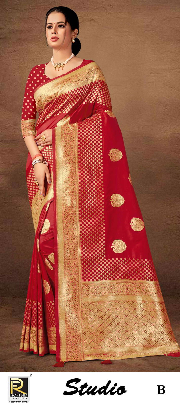 Ronisha Studio Designer Banarasi Silk Sarees Catalog
